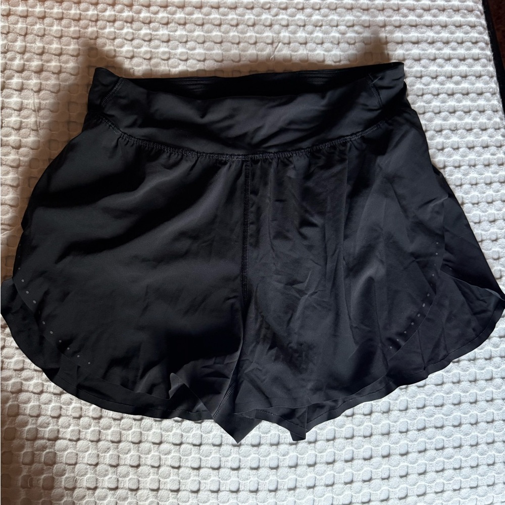 lululemon fast and free high rise classic fit split short 3”